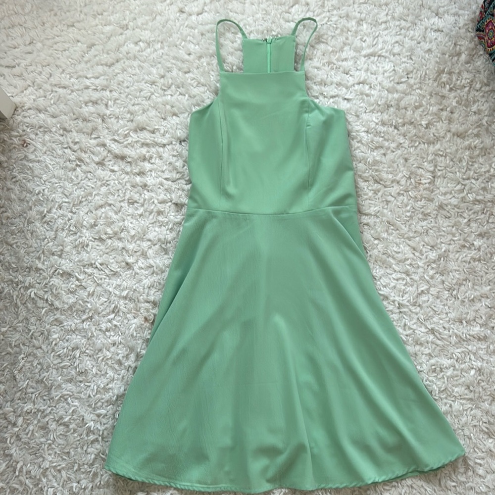 Lulus light green mini dress